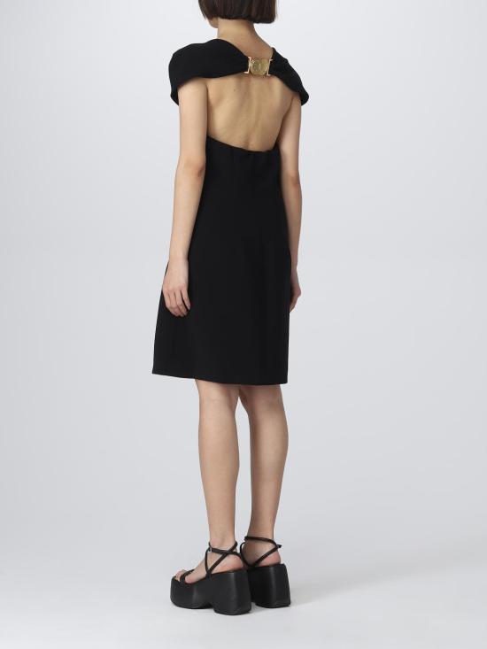  모스키노 미디 원피스 04520524 0555 Black - MOSCHINO