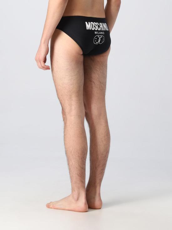 25FW 모스키노 스윔팬츠 42032077 1555 Black - MOSCHINO