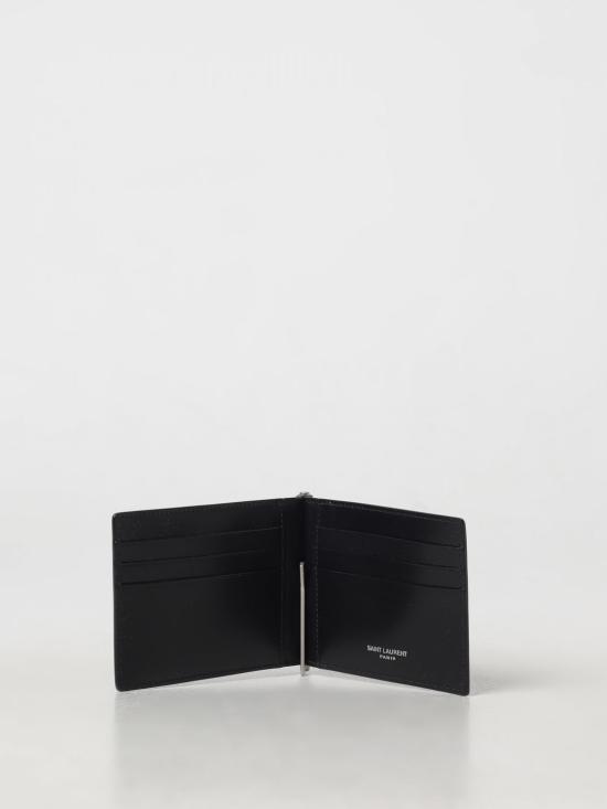 24FW 생로랑 남성지갑 4856300SX0E 1000 Black - SAINT LAURENT