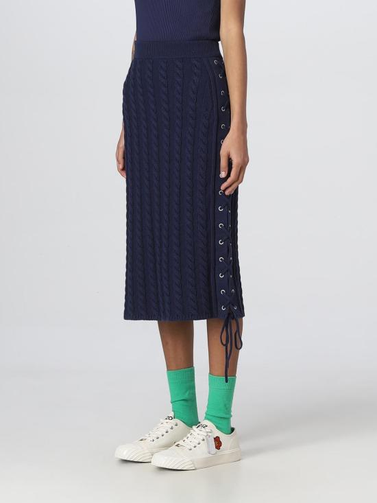  겐조 롱 스커트 FD52JU3513AB 77 Blue - KENZO