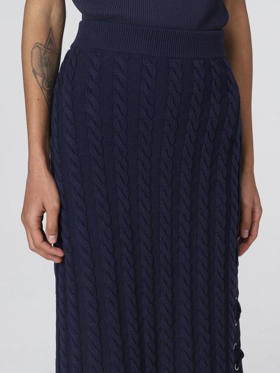  겐조 롱 스커트 FD52JU3513AB 77 Blue - KENZO