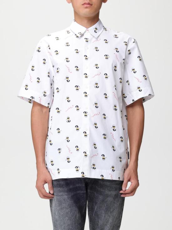  칼라거펠트 반팔 셔츠 605994532670 10 White