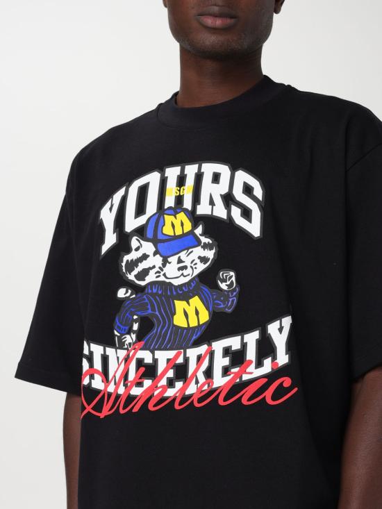  엠에스지엠 반팔 티셔츠 3540MM81237512 99 Black - MSGM