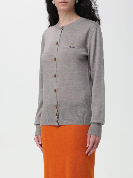  비비안웨스트우드 BEA 베아 니트 가디건 1803002PY0006 P407 Grey - VIVIENNE WESTWOOD