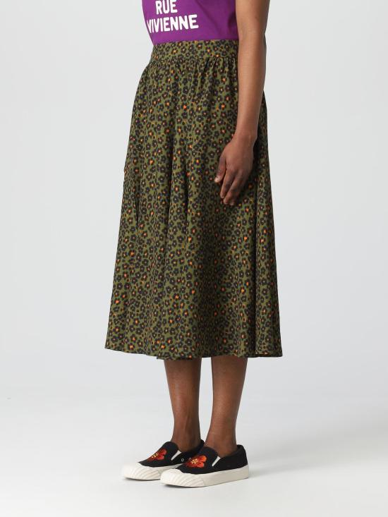  겐조 롱 스커트 FD52JU1999O3 50 Military - KENZO