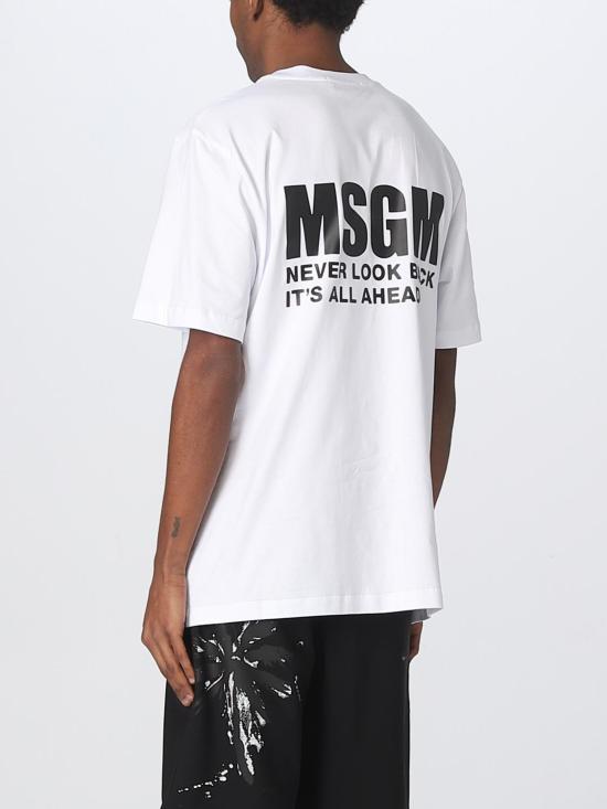 엠에스지엠 반팔 티셔츠 MM196237002 01 White - MSGM