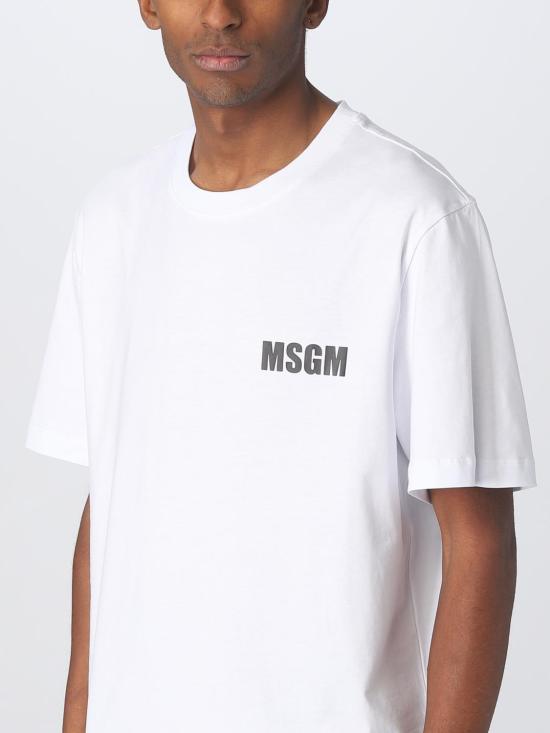  엠에스지엠 반팔 티셔츠 MM196237002 01 White - MSGM