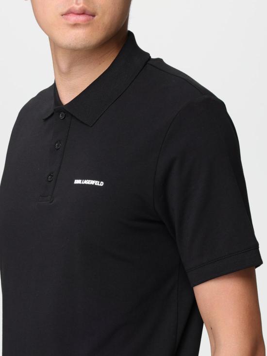  칼라거펠트 폴로 티셔츠 745015532221 990 Black - KARL LAGERFELD