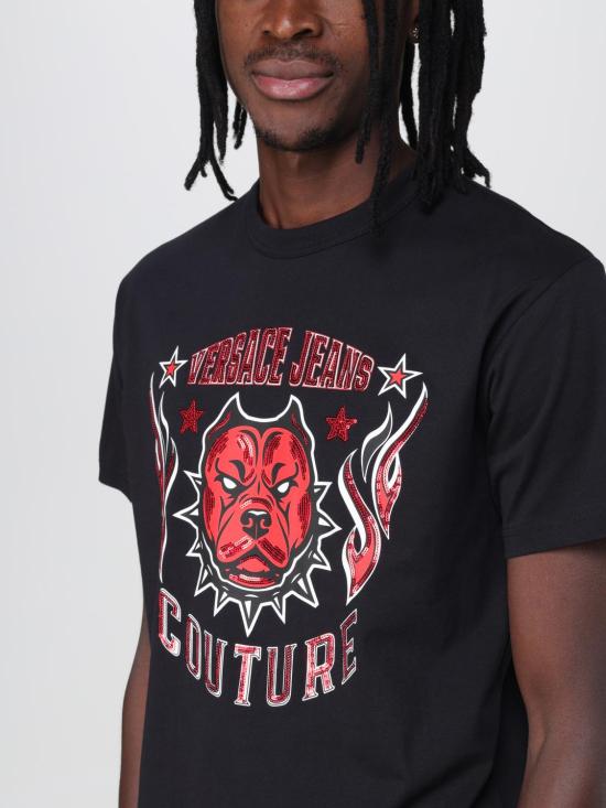  베르사체 반팔 티셔츠 75GAHE0475UP601 899 Black - VERSACE