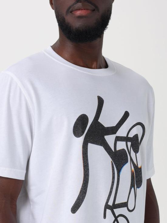  PS 바이 폴스미스 반팔 티셔츠 M2R011RLP4256 01 White - PS BY PAUL SMITH