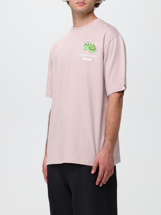  엠에스지엠 반팔 티셔츠 3446MM13237298 23 Beige - MSGM