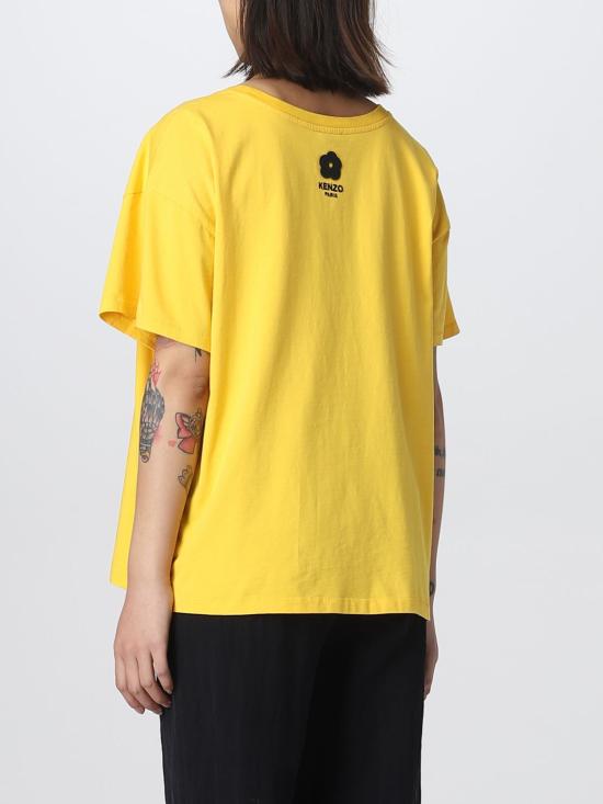  겐조 반팔 티셔츠 FD52TS0024SO 40 Yellow - KENZO