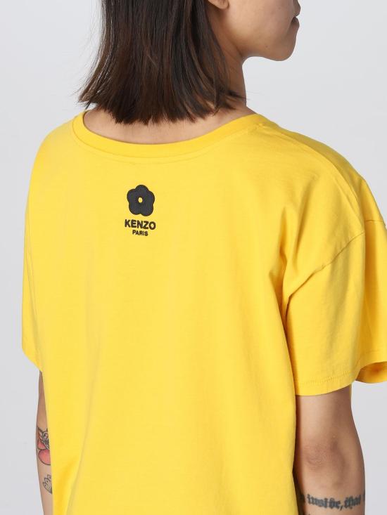  겐조 반팔 티셔츠 FD52TS0024SO 40 Yellow - KENZO