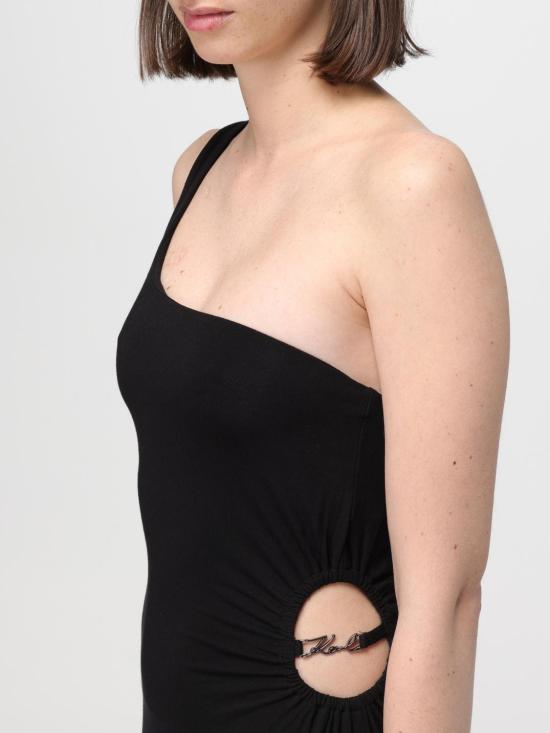  칼라거펠트 롱 원피스 241W2200 999 Black - KARL LAGERFELD