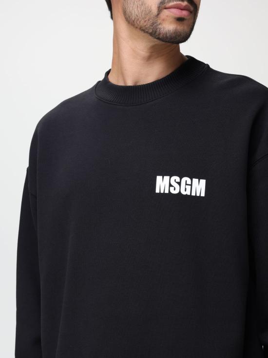  엠에스지엠 긴팔 티셔츠 3540MM111237795 99 Black - MSGM