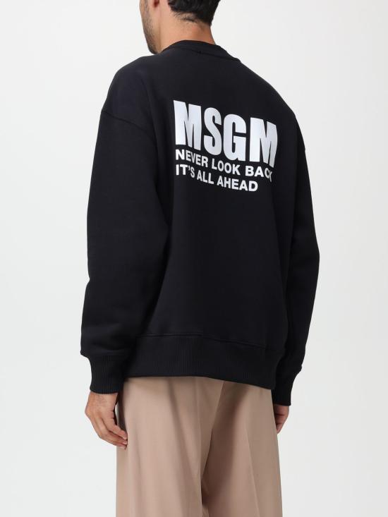  엠에스지엠 긴팔 티셔츠 3540MM111237795 99 Black - MSGM