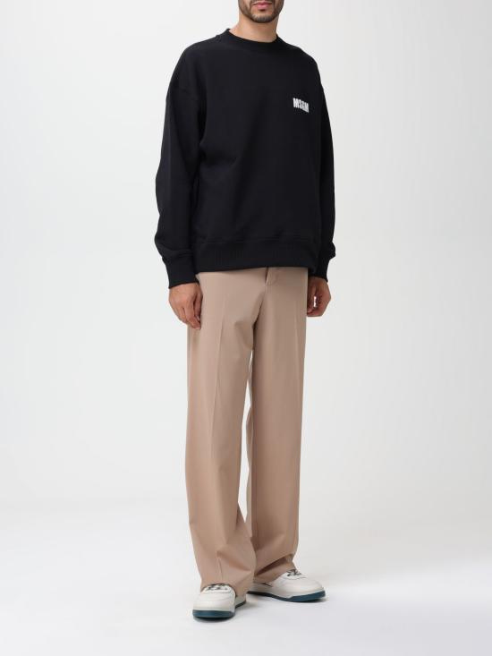  엠에스지엠 긴팔 티셔츠 3540MM111237795 99 Black - MSGM