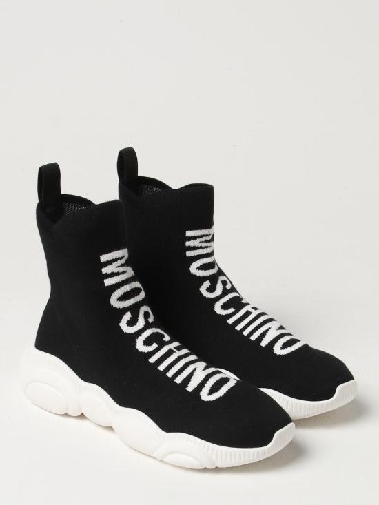 25FW 모스키노 뮬/슬리퍼 MA15093G1GMT0 000 Black 1 - MOSCHINO