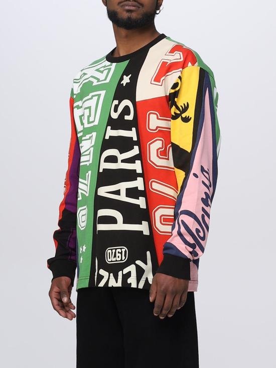  겐조 긴팔 티셔츠 FD55TS4484SY MU Red - KENZO