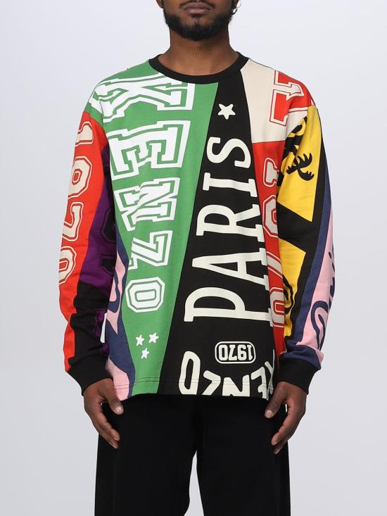  겐조 긴팔 티셔츠 FD55TS4484SY MU Red