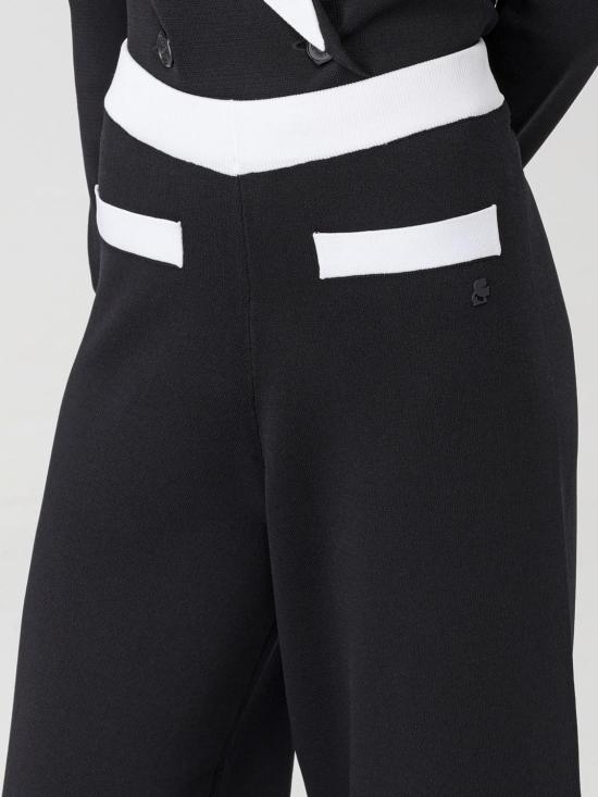  칼라거펠트 스트레이트 팬츠 236W1003 998 Black - KARL LAGERFELD