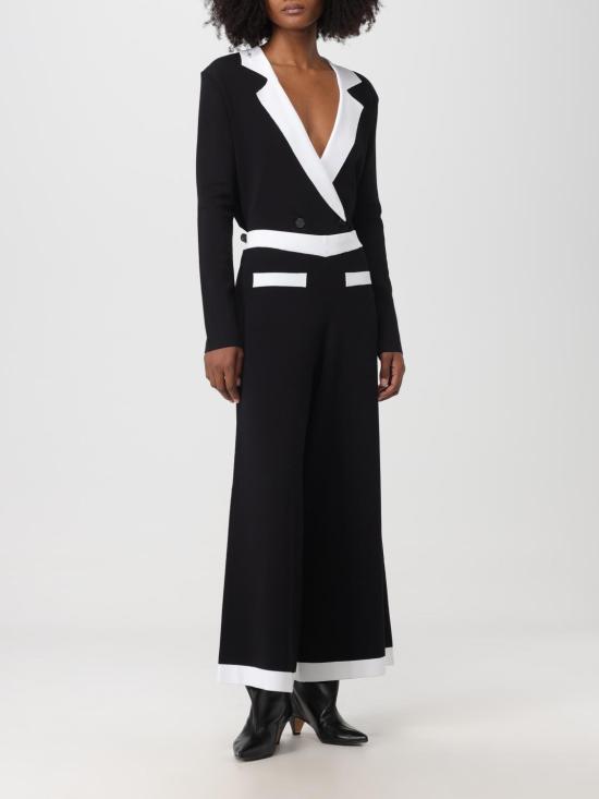  칼라거펠트 스트레이트 팬츠 236W1003 998 Black - KARL LAGERFELD