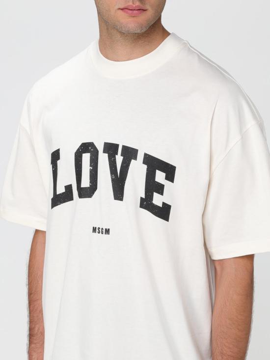  엠에스지엠 반팔 티셔츠 3540MM152237798 02 Cream - MSGM