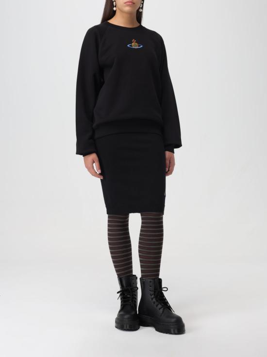  비비안웨스트우드 긴팔 티셔츠 3I010004J0006POD N401 Black - VIVIENNE WESTWOOD