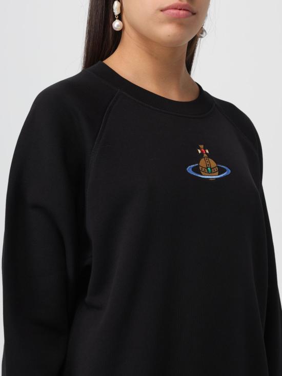  비비안웨스트우드 긴팔 티셔츠 3I010004J0006POD N401 Black - VIVIENNE WESTWOOD