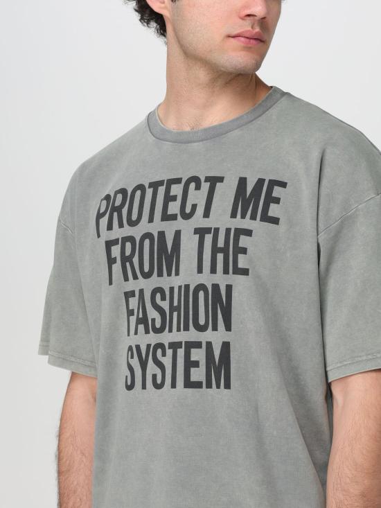  모스키노 반팔 티셔츠 07792242 1888 Grey - MOSCHINO