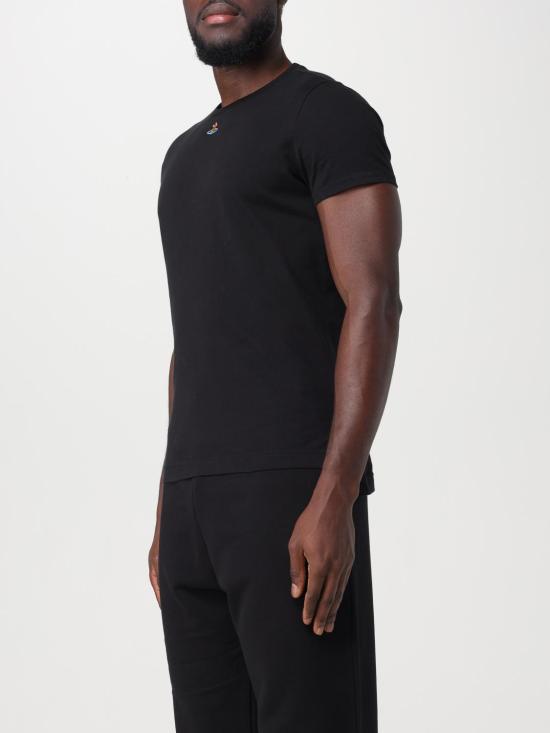  비비안웨스트우드 PERU 페루 ORB 반팔 티셔츠 3G010017J001MGO N401GO Black - VIVIENNE WESTWOOD