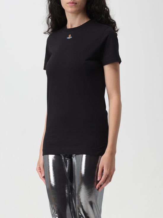  비비안웨스트우드 PERU 페루 ORB 반팔 티셔츠 3G010017J001MGOD N401GO Black - VIVIENNE WESTWOOD