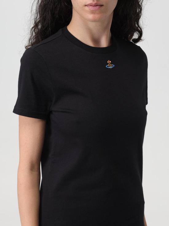  비비안웨스트우드 PERU 페루 ORB 반팔 티셔츠 3G010017J001MGOD N401GO Black - VIVIENNE WESTWOOD