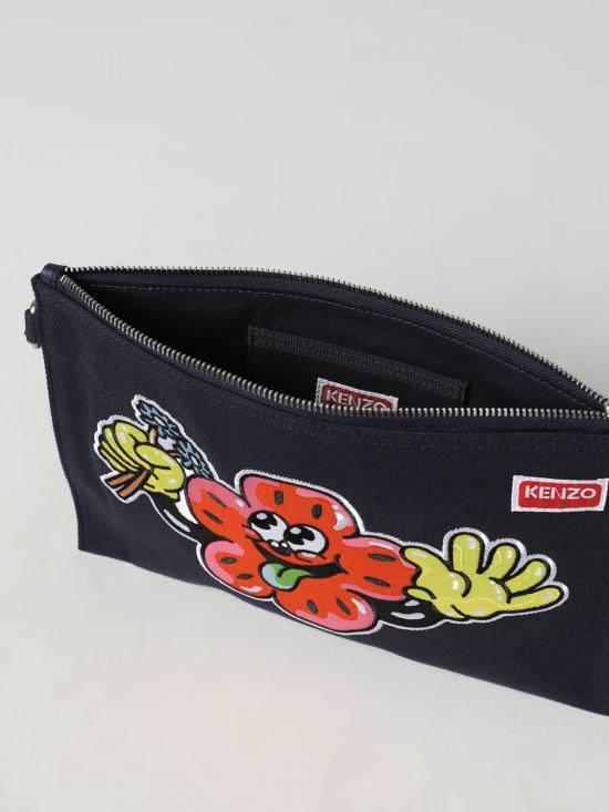  겐조 클러치/파우치 FD55PM902F34 76 Blue - KENZO