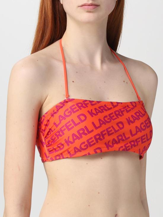  칼라거펠트 원피스 수영복 231W2209 754 Orange - KARL LAGERFELD
