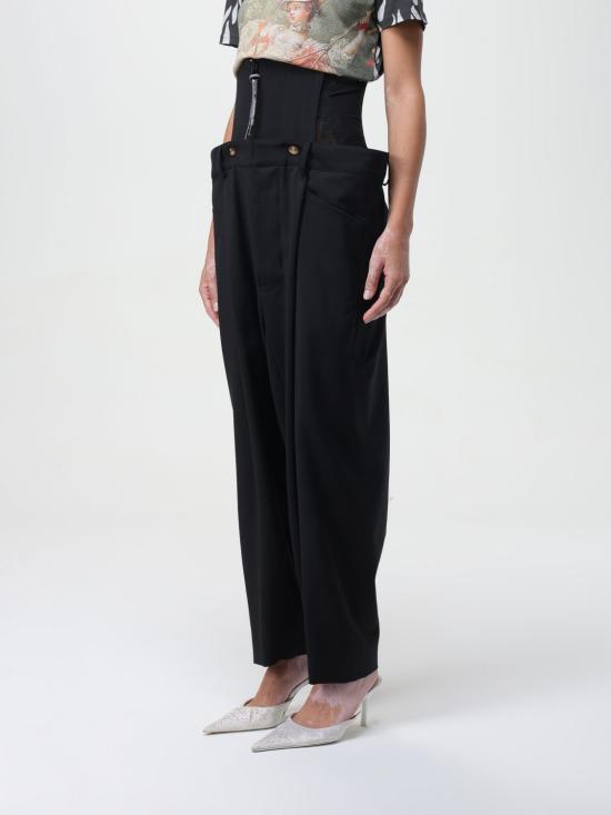  비비안웨스트우드 스트레이트 팬츠 1F01000EW00FJSW N401SW Black - VIVIENNE WESTWOOD