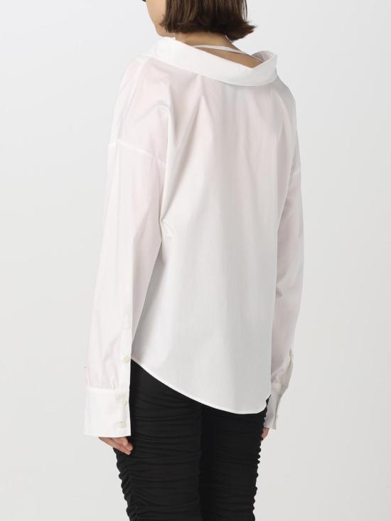 25FW 모스키노 블라우스 02018770 0001 White - MOSCHINO