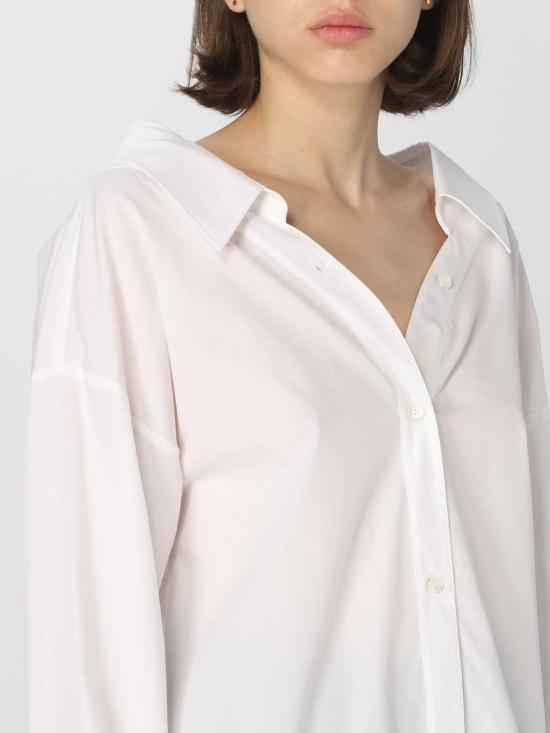 25FW 모스키노 블라우스 02018770 0001 White - MOSCHINO