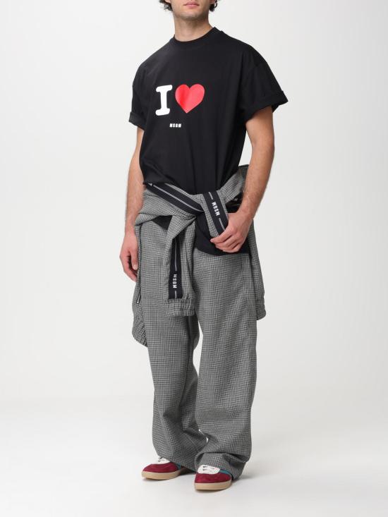  엠에스지엠 반팔 티셔츠 3540MM153237798 99 Black - MSGM