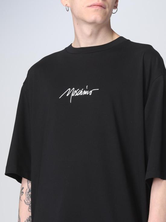  모스키노 반팔 티셔츠 07160241 1555 Black - MOSCHINO