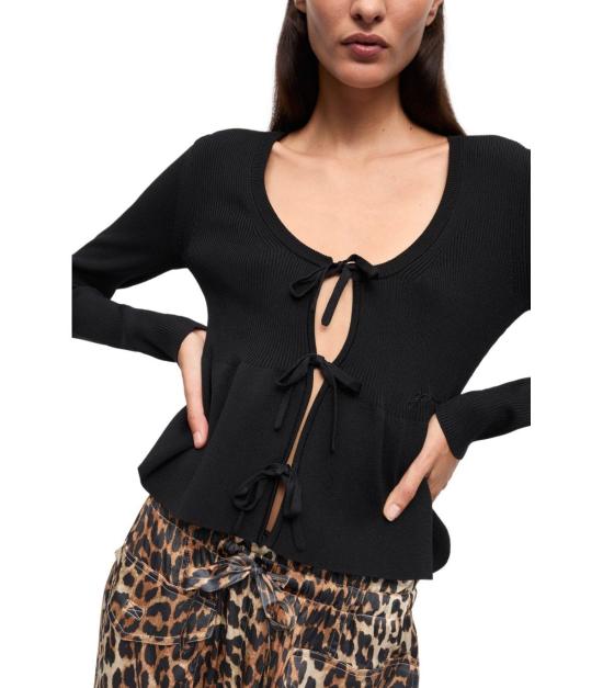 25SS 가니 가디건 K2364 099 XS Black - GANNI