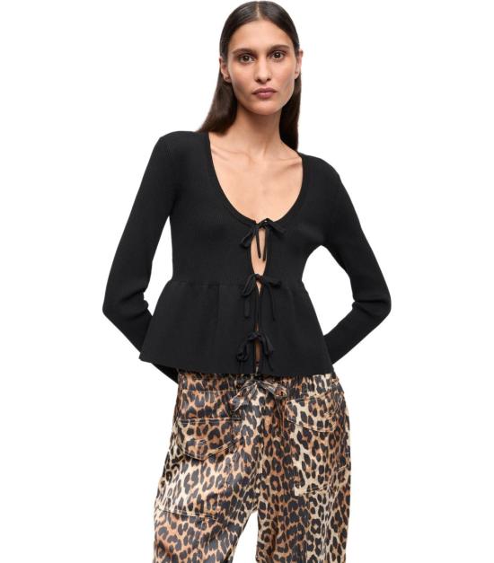 25SS 가니 가디건 K2364 099 XS Black - GANNI