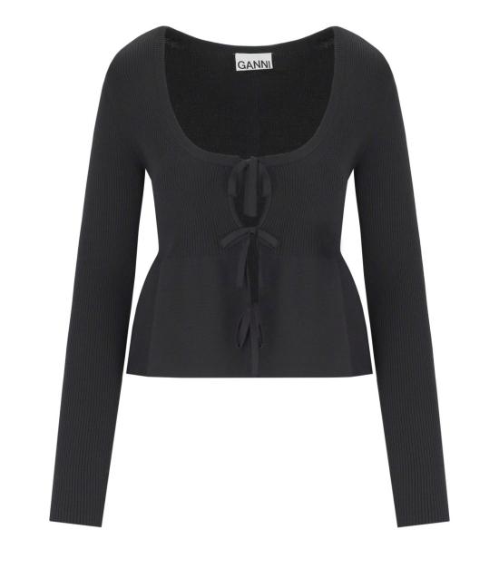 25SS 가니 가디건 K2364 099 XS Black