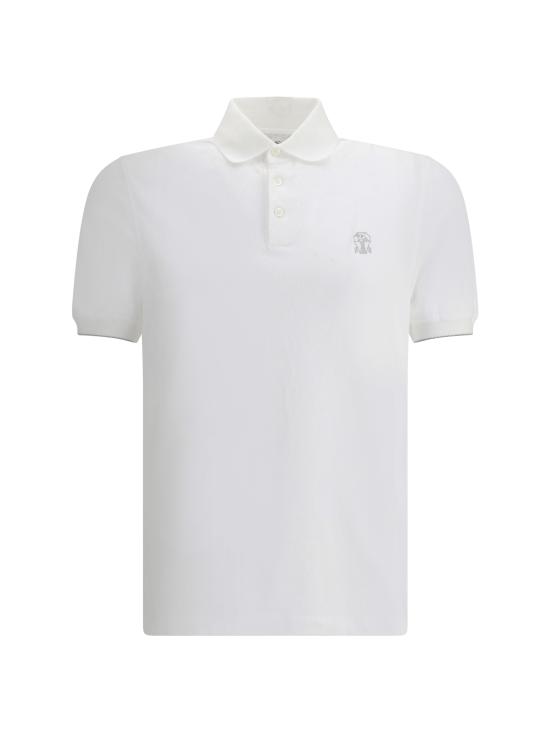 26SS 브루넬로 쿠치넬리 반팔 티셔츠 ME8548788 CK640 WHITE