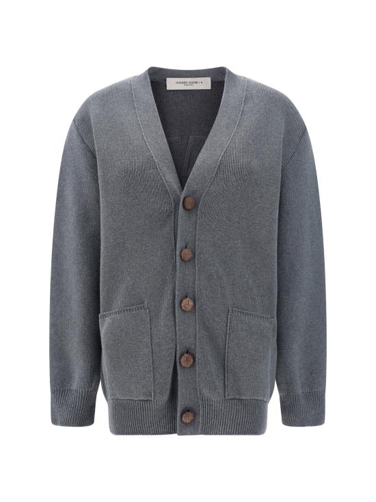 26FW 골든구스 코튼 버튼 가디건 GWP00950P000662 60304 GREY