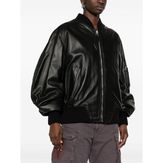 25SS 디 아티코 가죽 자켓 250WCB0004 LBT128AA 100 BLACK - THE ATTICO