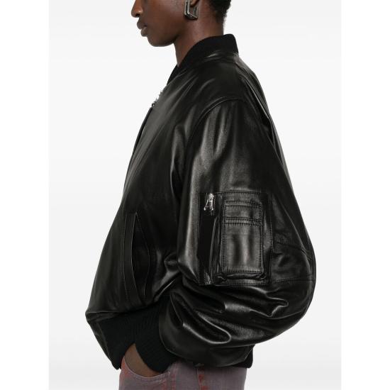 25SS 디 아티코 가죽 자켓 250WCB0004 LBT128AA 100 BLACK - THE ATTICO