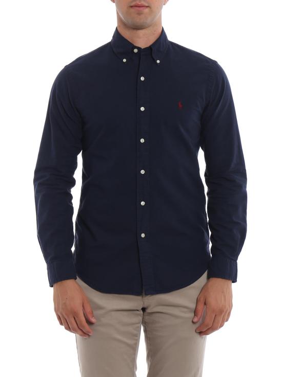  랄프 로렌 긴팔 셔츠 710723610003 Dark Blue - RALPH LAUREN