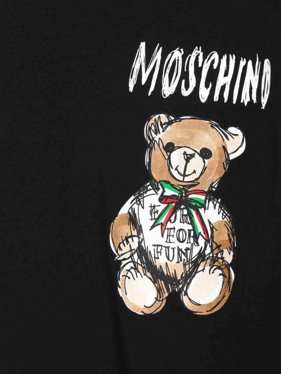 모스키노 반팔 티셔츠 071602411555 Black - MOSCHINO