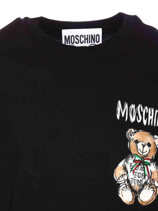  모스키노 반팔 티셔츠 071602411555 Black - MOSCHINO